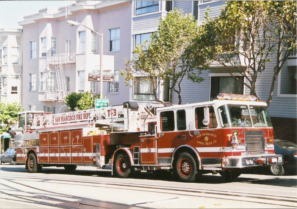 CA San Francisco Fire Department Old Company Ladder
