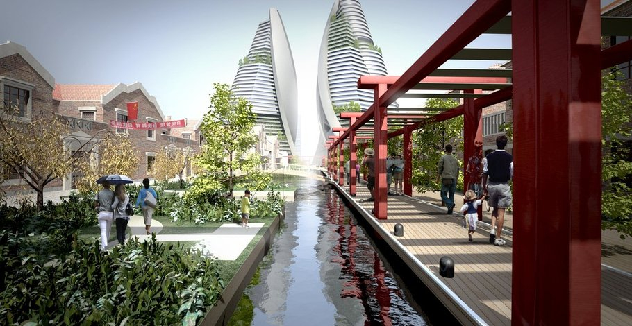 Except Integrated Sustainability Shanghai Urban Masterplan Urban 