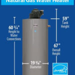 Richmond Essential 40 Gallon Tall Power Vent 6 Year Natural Gas Water