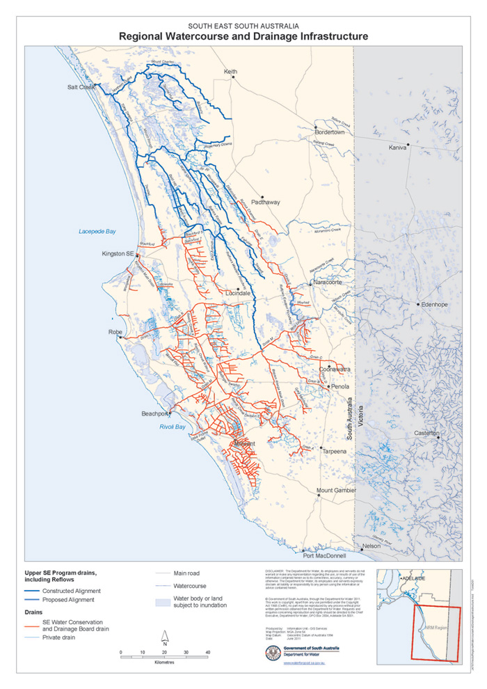 History Of The South East Drainage System Summary History Of Ag SA