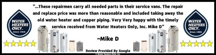 Millbrae Water Heater Replacement Repair Water Heaters Only Inc