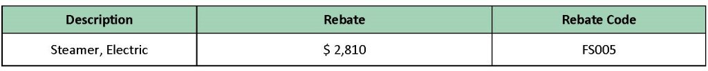 Steamer Rebate Catalog Com Redwood Coast Energy Authority