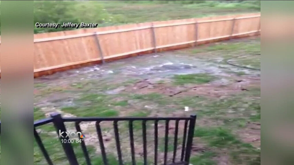 Water Pours Into Pflugerville Family s Backyard YouTube