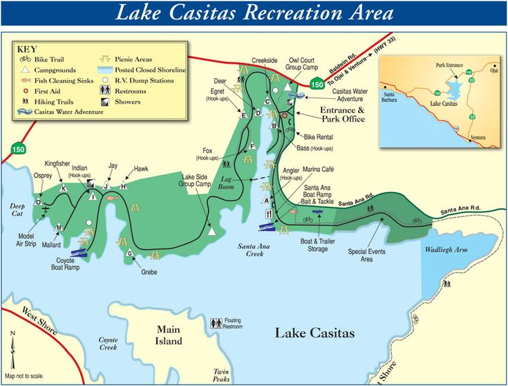 Camping At The Lake Casitas Recreation Area Casitas Municipal Water 