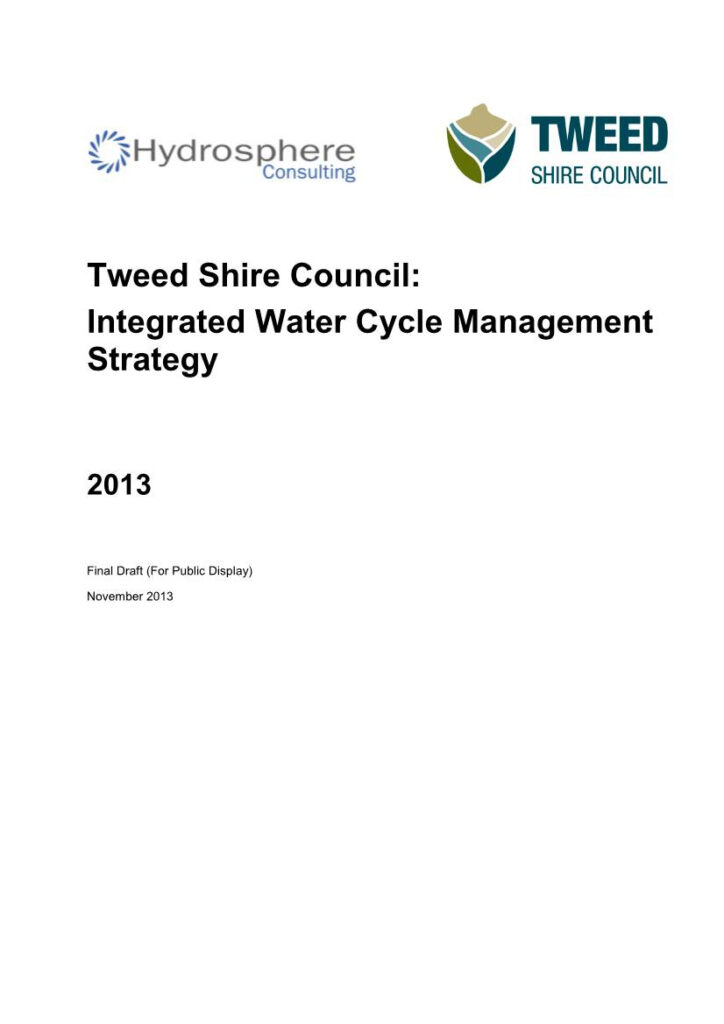 Tweed Shire Council Integrated Water Cycle Management Strategy DocsLib